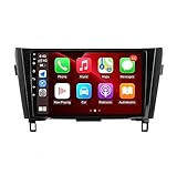 2+64GB Android 13 Autoradio Navigatore per Nissan Qashqai J11 X-Trail T32 Rogue 10.1" Pollici Car Tablet Stereo con Navigazione Wireless Carplay Android Auto Touch Screen Wifi Bluetooth Schermo Radio