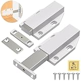 Spingere per aprire la porta magnete Jiayi 2 pcs Heavy Duty Cabinet Door Opener punta su per porte raccordi mobili cassetti Push Opener Cabinet Door magnetico Snapper Push Door Opener Push Snapper