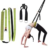 I-WILL Cinghia Yoga Fitness Stretching Regolabile per Migliorare Gambe Posteriore della Vita Flessibilità Stretching Attrezzi Allungare Sport Cintura Elastica per Yoga, Ginnastica, Danza - Verde