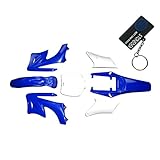 STONEDER Kit per carenatura parafango in plastica ad alta resistenza, 7 pezzi, blu, per mini moto cinese da 47 cc e 49 cc a 2 tempi, Apollo Orion, Dirt