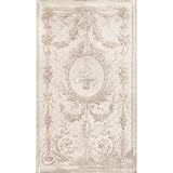 Blanc Mariclò Collezione Aubusson Tappeto jacquard 85 x 150 cm