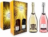 Casa Sant Orsola - Set Vino Cuvèe Prestige Blanc de Blancs e Rosè 12%, da Prestigiosa Uva Italiana, Gusto Dolce con Note Fruttate e Aromatiche, 2x750 ml