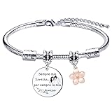 LKJHGF Regali Natale Sorella Regalo Bracciale Sorella Braccialetto Sorella Donna Regalo per Sorella Regali Bracciali Sorelle Gioielli Famiglia Regalo Sorella Compleanno Regalo di Laurea (3)