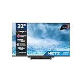 Metz Smart TV, MTD8500, 32"(80 cm), HD, Led, HDR, Google TV, HDMI e USB, Soundbar Integrata con tecnologia Wonder Audio, Nero