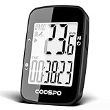 COOSPO BC26 Ciclocomputer GPS Senza Fili Contachilometri Bici Wireless Bluetooth con Display da 2,3 pollici Retroilluminazione Automatica IP67 Impermeabile