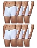 Navigare 573 (Pacco Da 6), Boxer Uomo, Bianco (White), M confezione da 6