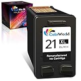 ColoWorld Rigenerata 21 XL Nero Cartucce d inchiostro per hp 21 xl 21XL per hp Deskjet D1470 D1460 D2460 F2120 F2280 F380 F390 F4180 F375 F4190 D2360 D1460 PSC 1410 1415 Officejet 4315 4355 Stampanti