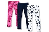 Chicco Set di Leggings in cotone, Pantaloni sportivi Bambine e ragazze, Blu, 5 anni (pacco da 3)
