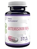 Artemisinina 98% 250mg 120 capsule vegane, certificato di analisi di AGROLAB Germania, ad alta resistenza, senza glutine e senza OGM