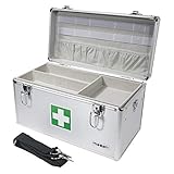 HMF 14701-09 Medicina Box, Valigia Medica, Valigia Universale, Alluminio, 40 x 22,5 x 20,5 cm