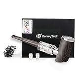 Kamry K1000 Plus Classic E-Pipe Kit, Sigaretta elettronica, 1000mah 30W Vapore grande, Flusso d aria regolabile, Niente E-liquido, niente nicotina (Holz Schwarz)