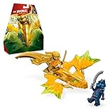 LEGO NINJAGO Attacco del Rising Dragon di Arin, Giochi d Azione per Bambini e Bambine da 6 Anni in su, Action Figure di Drago Giocattolo da Costruire con 2 Minifigure e Spade Ninja 71803