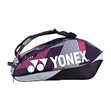 YONEX Pro Racquet Bag 8 Pcs Tennis Viola - Grigio