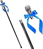 Bastone da passeggio Black Butler, Ciel Phantomhive, bastone da passeggio, bastone da passeggio con piedino in gomma, lunghezza 90 cm, acciaio inossidabile, cosplay, regalo anime per fan