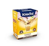 Caffè Borbone Ginseng, Caffè al Ginseng - 96 Capsule (6 Confezioni da 16) - Compatibili con le Macchine ad Uso Domestico Lavazza* A Modo Mio*