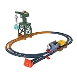 Fisher-Price - Il Trenino Thomas Cranky la Gru Carica e Scarica, pista con locomotiva motorizzata, Giocattolo per Bambini 3+ Anni