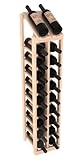 Wine Racks America Ponderosa Pine 2 colonna 10 Row display top kit. 13 macchie da scegliere. (Unstained)