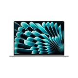 Apple laptop MacBook Air 15" con chip M3 (2024): display Liquid Retina 15,3", memoria unificata 8GB, archiviazione SSD 256GB, videocamera FaceTime HD 1080p, Touch ID; Argento