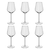 alpina Set Bicchieri da Vino Bianco - Calici Vino 6 Pezzi - Calice Vino Bianco 53cl - Regalo Compleanno Donna, Amica e Mamma - Set Bicchieri - con Base Robusta - Vetro