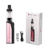 Vaptio Vape Kit con batteria integrata da 1500 mAh e bobine Dual COSMO Sigaretta elettronica Vape Starter Kit No E Liquid No Nicotine (Oro rosa)