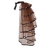 GRACEART Victorian Steampunk Nero Trambusto tutù in Pizzo Cintura Sottogonna (Marrone)