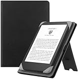 HGWALP Custodia universale per 6" eReaders Kindle Paperwhite, Folio Stand Cover con cinturino compatibile con Kindle Paperwhite/Kobo/Tolino/Pocketook/Sony 6 pollici E-Book Reader-Black