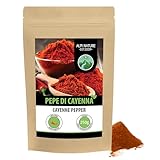 Peperoncino di Caienna macinato (250g), pepe di Cayenna in polvere, 100% naturale, molto piccante, delicatamente essiccato e macinato, senza additivi