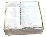 Blumarine Home Collection Coppia asciugamani 1+1 Spa (Cielo)