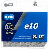 KMC E10 Ept, Catena Unisex Adulto, Silver, 136 Link