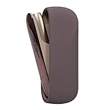 YiTenn Silikon Custodia + Coperchio Laterale Cover per IQOS 3 Duo, IQOS Protettivo Set Accessori (marrone caffè)