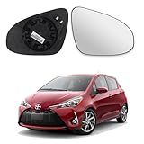 Vetro Specchietto Retrovisore per Toyota Yaris dal 2011 al 2020, Sinistro, Destro, Termico, Riscaldabile (DESTRO)