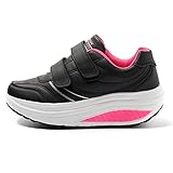 JOMIX Scarpe con Strappo Donna Scarpe Basculanti Dimagranti Fitness Camminata Passeggio Ginnastica SD2656 (01 Fuxia, 38)