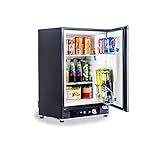 Smad Frigorifero a Gas, Frigorifero Trivalente per Camper, Frigo 12V/220V/Gas, Frigo Silenzioso 60 litri, 30mbar, Nero