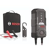 Bosch C10 Caricabatterie per auto, 12V / 3,5 A, Carica di mantenimento - Per batterie al piombo, AGM, GEL, EFB e VLRA