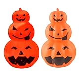 WOONEKY 1 Set 2 Pz jack-o-lantern di halloween fuori arredamento esterno hallowen it halloween articoli casalinghi zucca luce per halloween luce di halloween scrivania decorare decorazioni