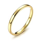 Diamday Anello in Argento 925 per Uomo Donna Oro Semplice Anello Fascia Nuziale Classici Coppia Fedine Midi Band per Fidanzamento Comfort Fit 2mm 20