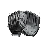 Wilson A360 Baseball 12", Guanto Uomo, Nero, L