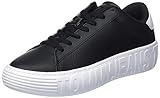 Tommy Jeans Leather Outsole EM0EM01159, Sneaker con Suola Cupsole Uomo, Nero (Black), 45 EU