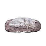 Ferplast - Cuccia per cani e gatti - Cuscino per cani di piccole dimensioni - Materassino per cani - Tappetino per cucce e auto - Morbido letto per cani - Relax, 43 x 30 CM, MARRONE