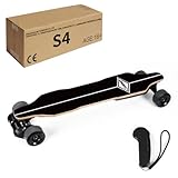 TechnixLabz Smart Pro, skateboard elettrico con due motori a mozzo da 1000 W, impermeabile e assorbe gli urti, carico massimo 130 kg, 45 km/H, portata 30 km