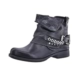 Elara Stivaletti Donna da Motociclista Rivetti Chunkyrayan 344 Black-41