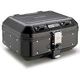 givi trekker dolomiti dlm30b+e190 bauletto + attacco monokey alluminio nero 30 litri compatibile con honda st 1100 pan european mototopgun