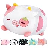 Mewaii 20 CMCuscino di Peluche Kawaii Giocattolo per Bambini Abbraccio Cuscino Mucca Fragola Animali di Peluche Cuscino Bambola Morbido Regalo 3 Anni in su