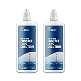 Amazon Basic Care, Soluzione per lenti a contatto tutto in uno 2 x 250 ml (compatibile con cassetta della posta)