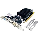 QTHREE Radeon HD 5450 Scheda Video, 2GB GDDR3 64-bit, DVI HDMI VGA, Scheda Grafica Basso Profilo per PC, GPU, PCI Express x16, DirectX 11, Supporto 2 monitor