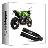 mivv scarico racing nocat double gun inox nero compatibile con kawasaki z750 z-750 2007 2008 2009 2010 2011 2012 2013 2014 mototopgun