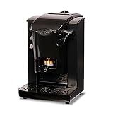 FABER COFFEE MACHINES | Modello Slot Plast | Macchina caffe a cialde ese 44mm | Colore Nero plastiche Nero | Pressacialda in ottone