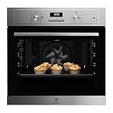 Electrolux Serie 600 Forno da Incasso a Vapore Multifunzione, Capacità 68 L, COD3S40X, Funzione Pizza, SteamBake, Pulizia AquaClean, 589x594x568 mm, Inox Antimpronta