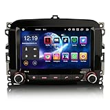 Erisin 8-Core Android 13 4GB RAM+64GB ROM Autoradio per Fiat 500L 2012-2017 7 pollici Schermo tattile Supporto GPS Navigatore Senza fili CarPlay Android Auto WiFi DAB+ Bluetooth 5.0 DSP Canbus OBD2