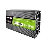 Convertitore di tensione LCD Green Cell 3000 W/6000 W da 24 V a 230 V Convertitore di tensione sinusoidale pura Potenza onda sinusoidale pura Convertitore CA CC per auto per roulotte